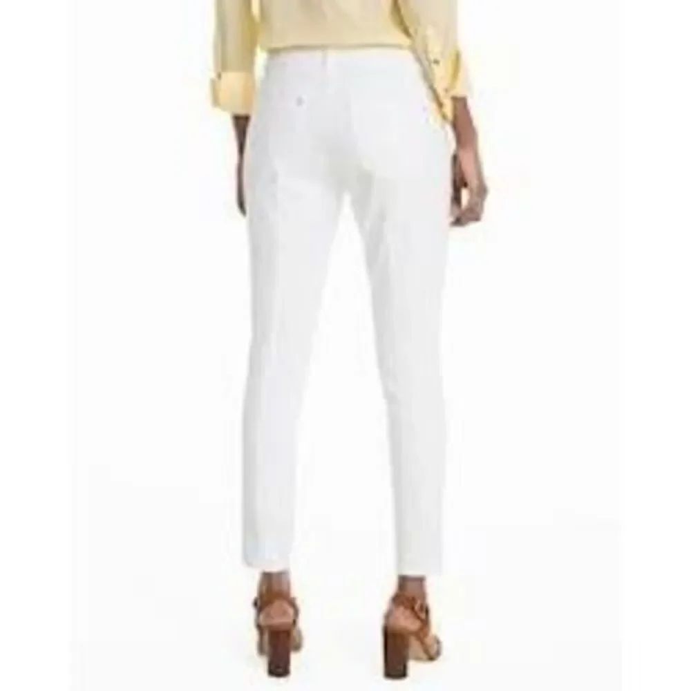 WHBM White Skimmer Pants size 14